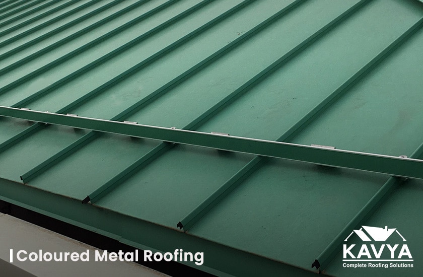Coloured Metal Roofing