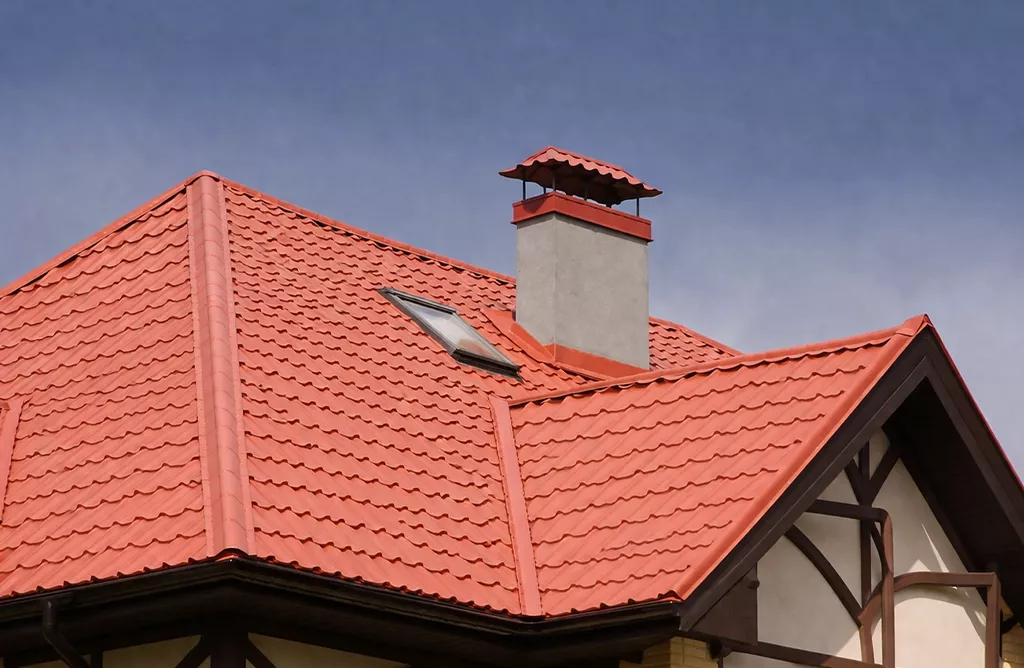 Color-coated tiled roof designed for heat resistance and durability