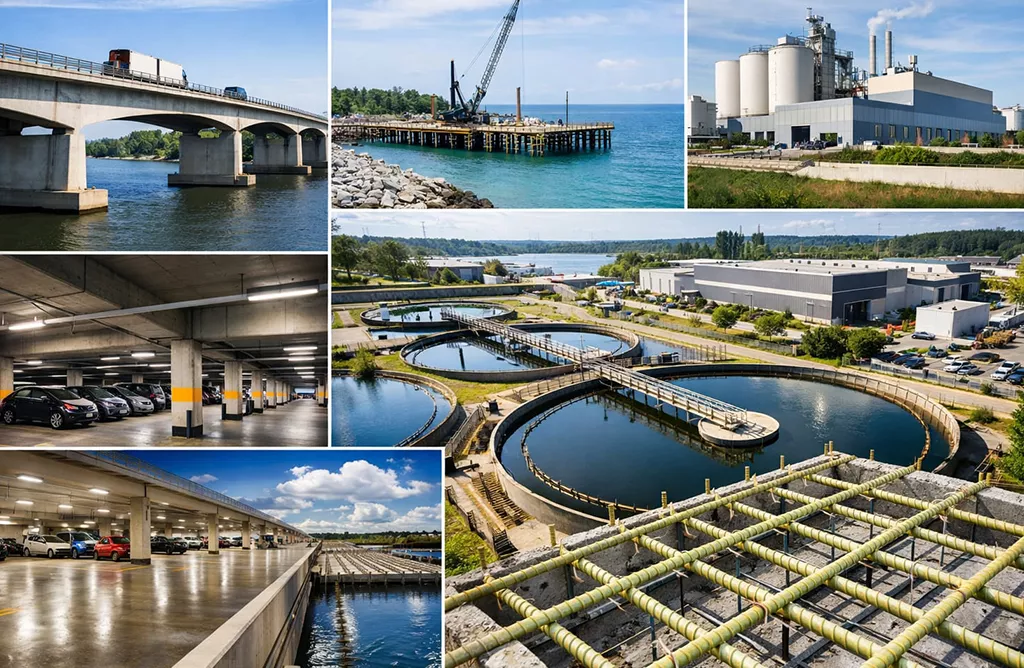 FRP Rebar Applications in Infrastructure Projects