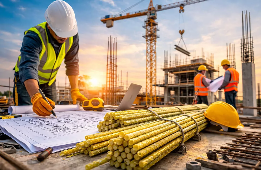 FRP Rebars used in Construction Reinforcement