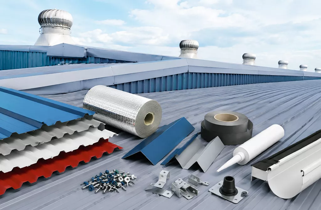 Industrial roofing sheets and accessories for durable warehouse roofing